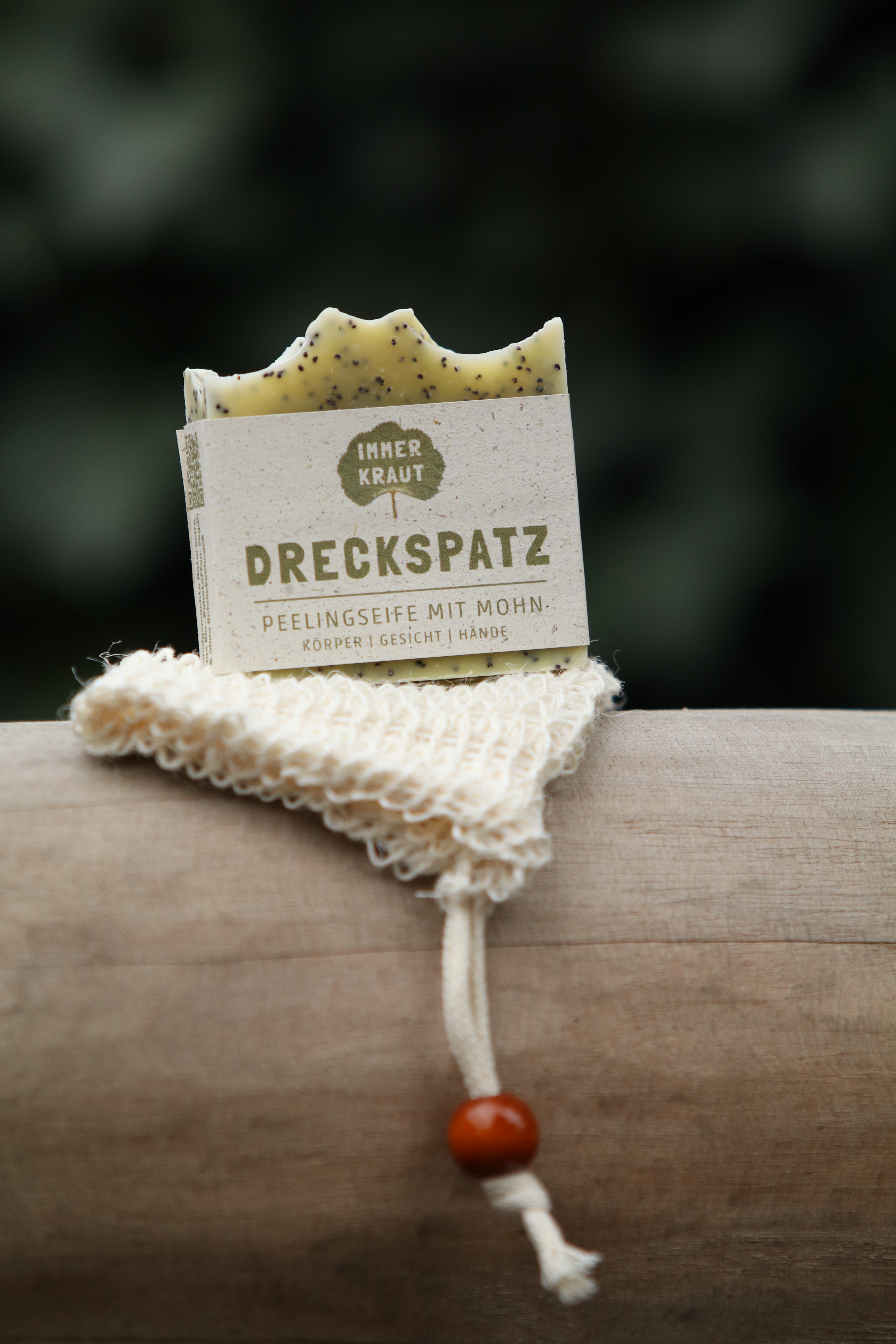 Seifensäckchen aus Sisal mit handgemachter Naturseife von Immerkraut